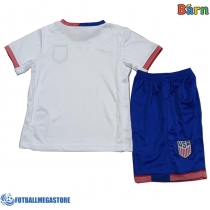 Fotballdrakt Barn Forente Stater Hjemmedraktsett Copa America 2024 Kortermet (+ Korte bukser)